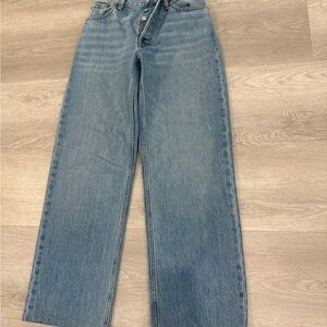 Re/Done High Rise Blue Jeans